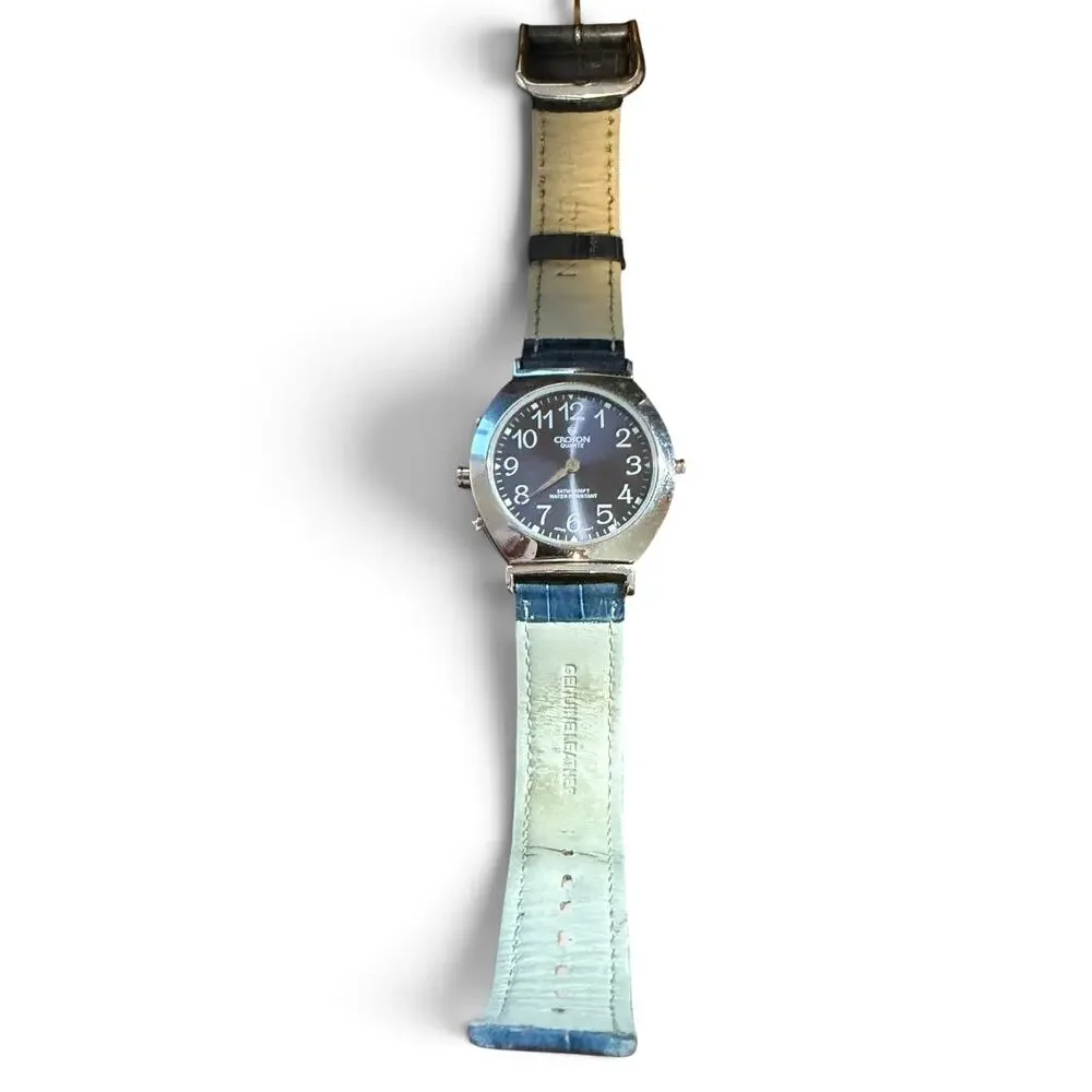 Croton Chronomaster Men's Watch Unique Double-Sided Face Timepiece